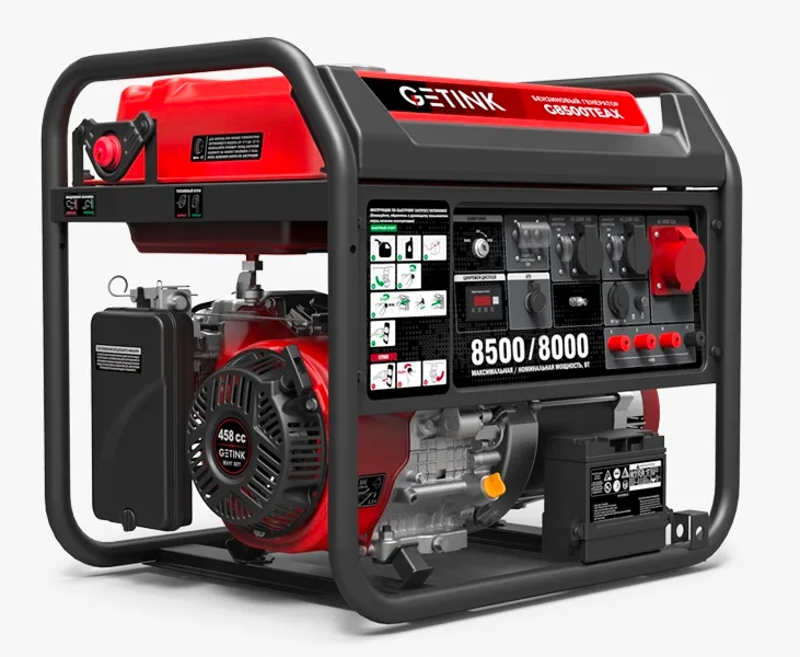 Генератор бензиновый GETINK G8500TEAX (8,0 кВт)