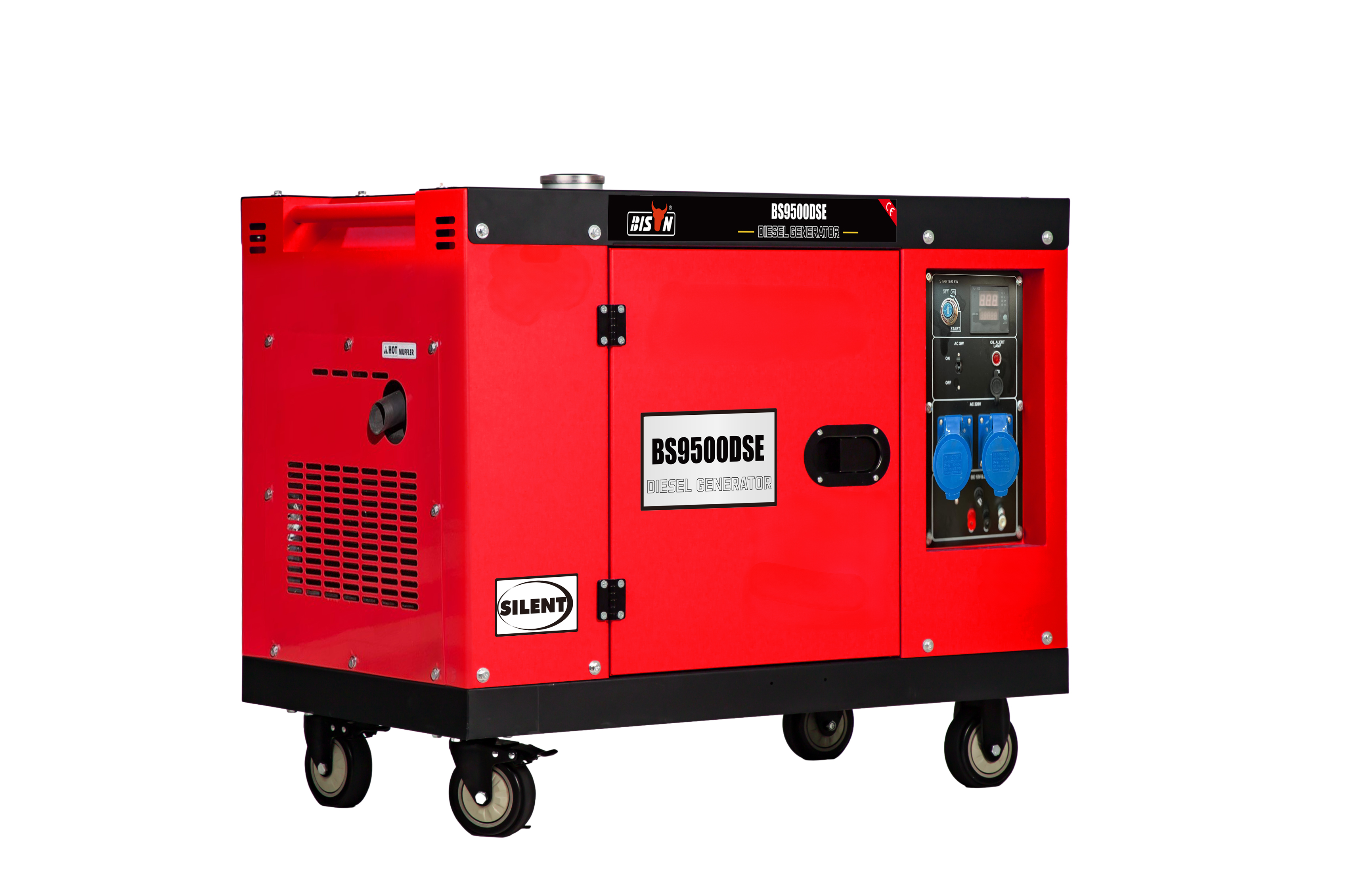 Генератор дизельный BISON BS9500DSE (8,0 кВт), изображение 3
