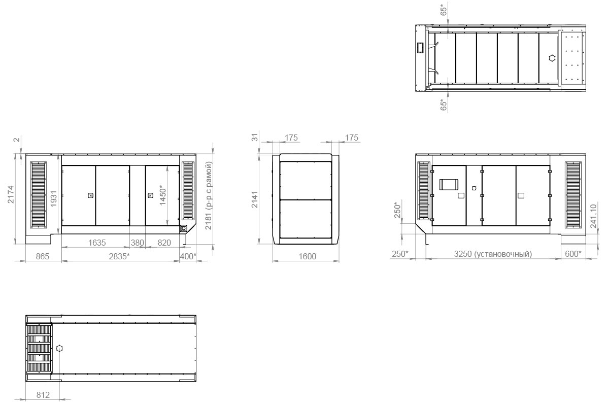 Кожух всепогодный/шумозащитный ТСС 200-500 кВт, изображение 2